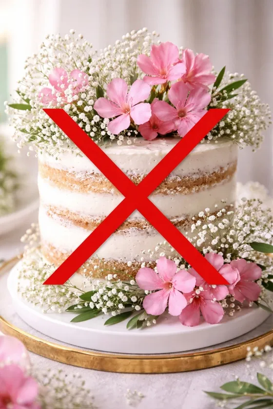 gâteau gypsophile laurier rose