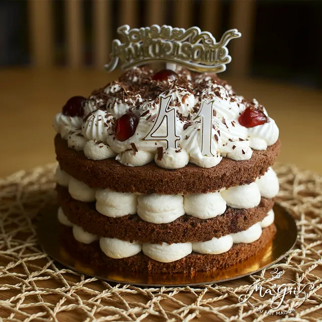 Forêt noire en nude cake