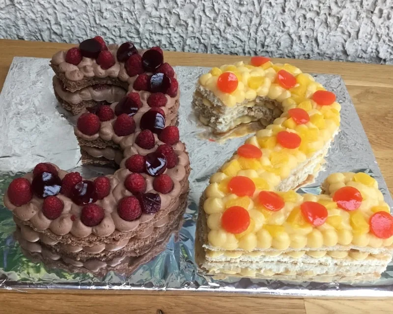 Number cake chocolat passion