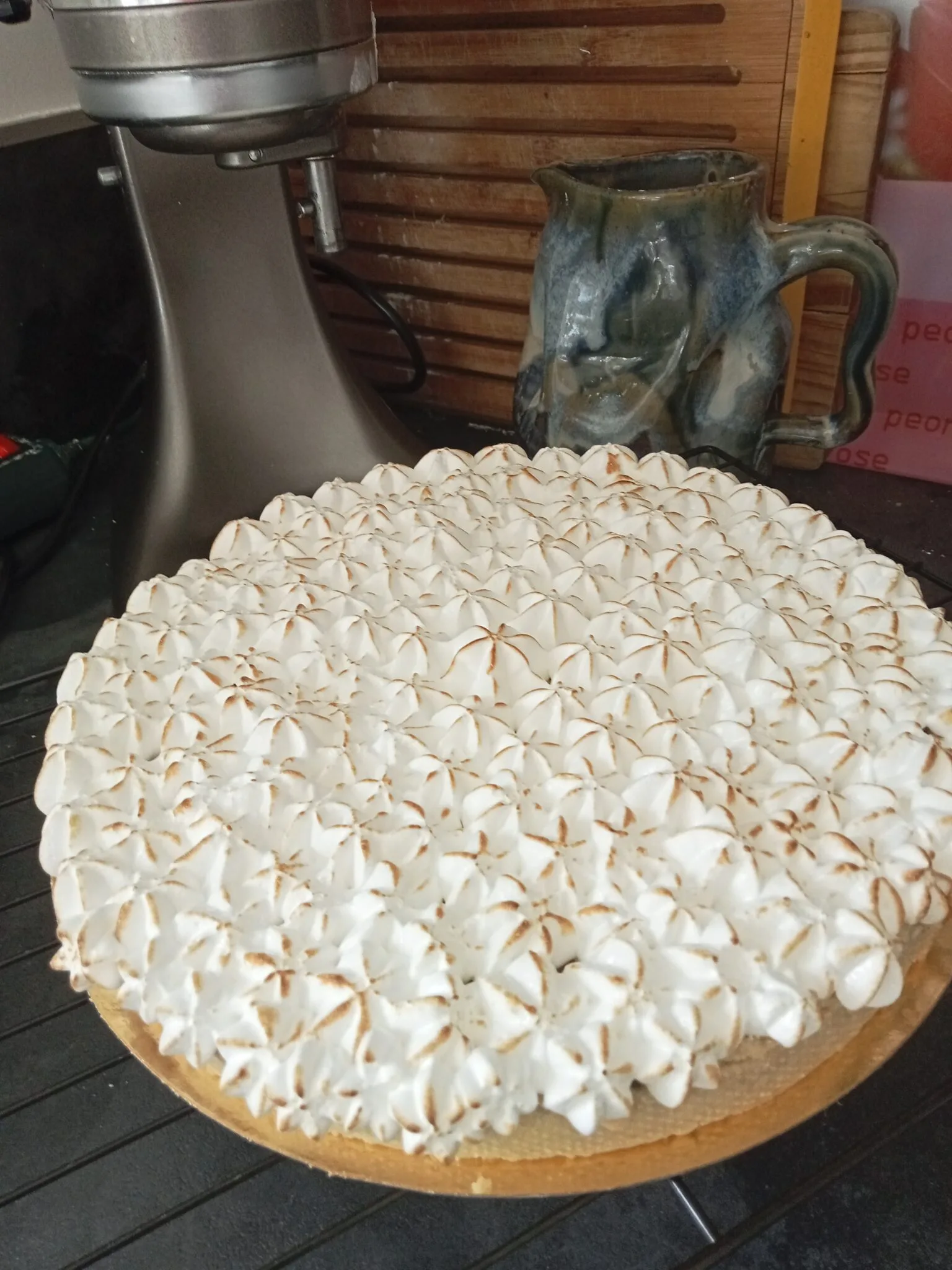 Tarte myrtilles meringuée