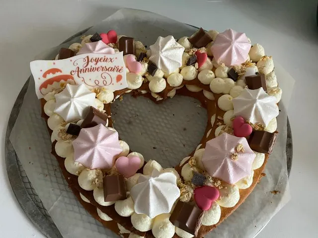 coeur cake pour 2 anniversaires