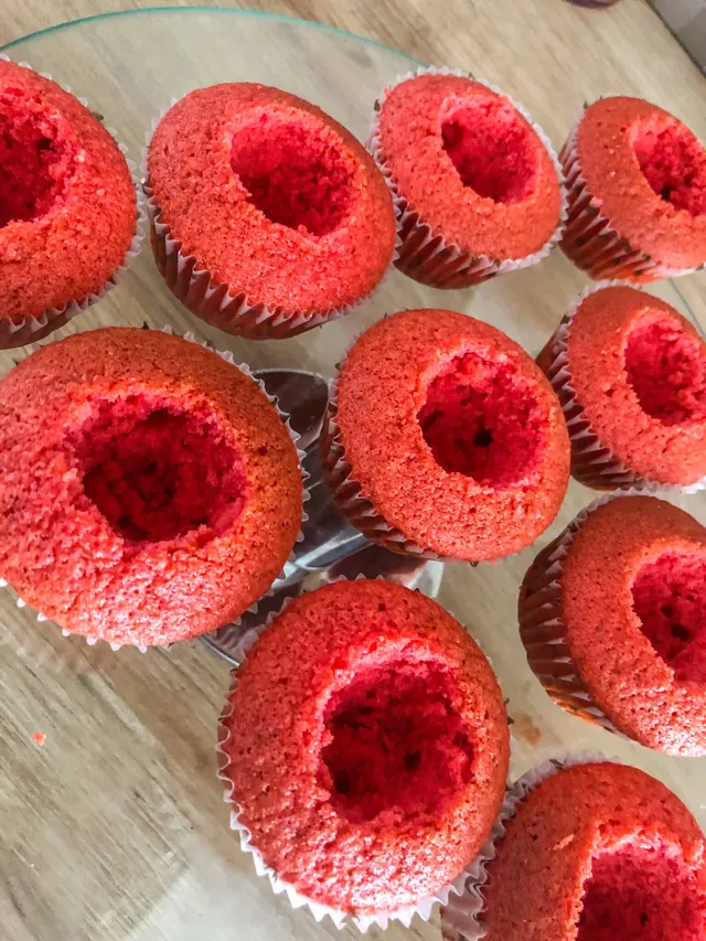 Cup cake Fraise