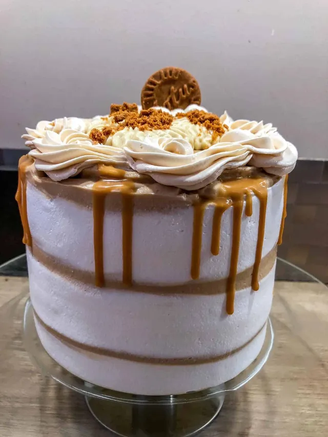 Drip Cake Speculoos - Vanille - Framboise