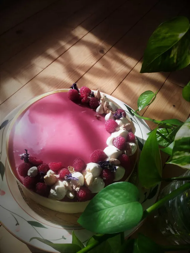 entremet framboise