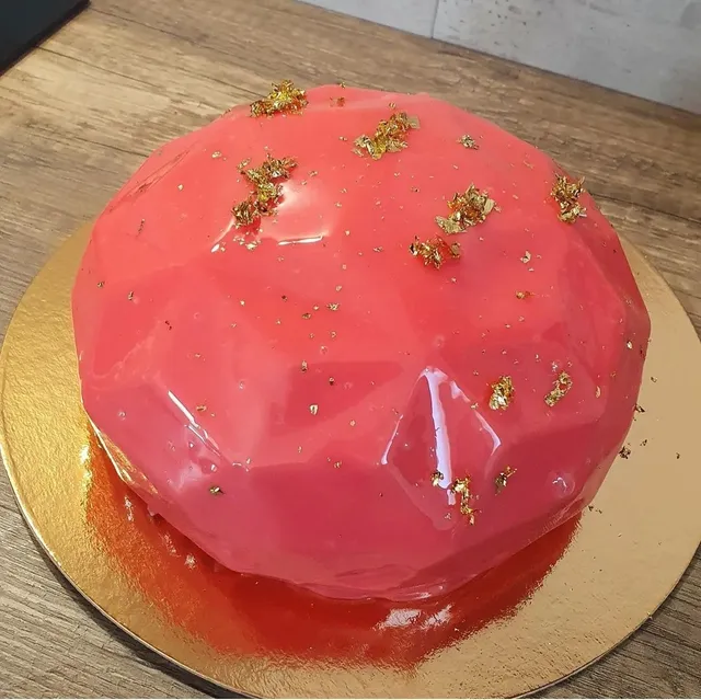 ☆ ENTREMET MOUSSE DE FRAISE - CREMEUX VANILLE - BISCUIT CUILLERE ☆