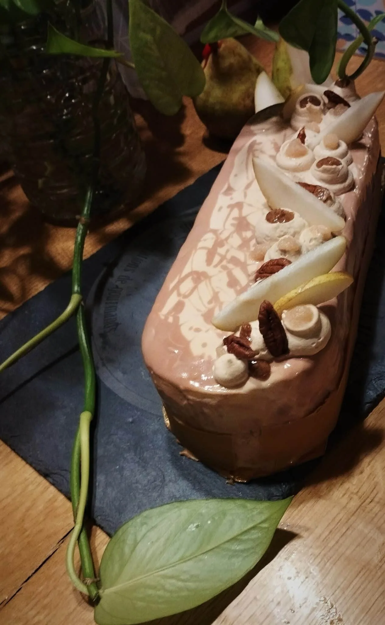 entremet poire dulcey pecan