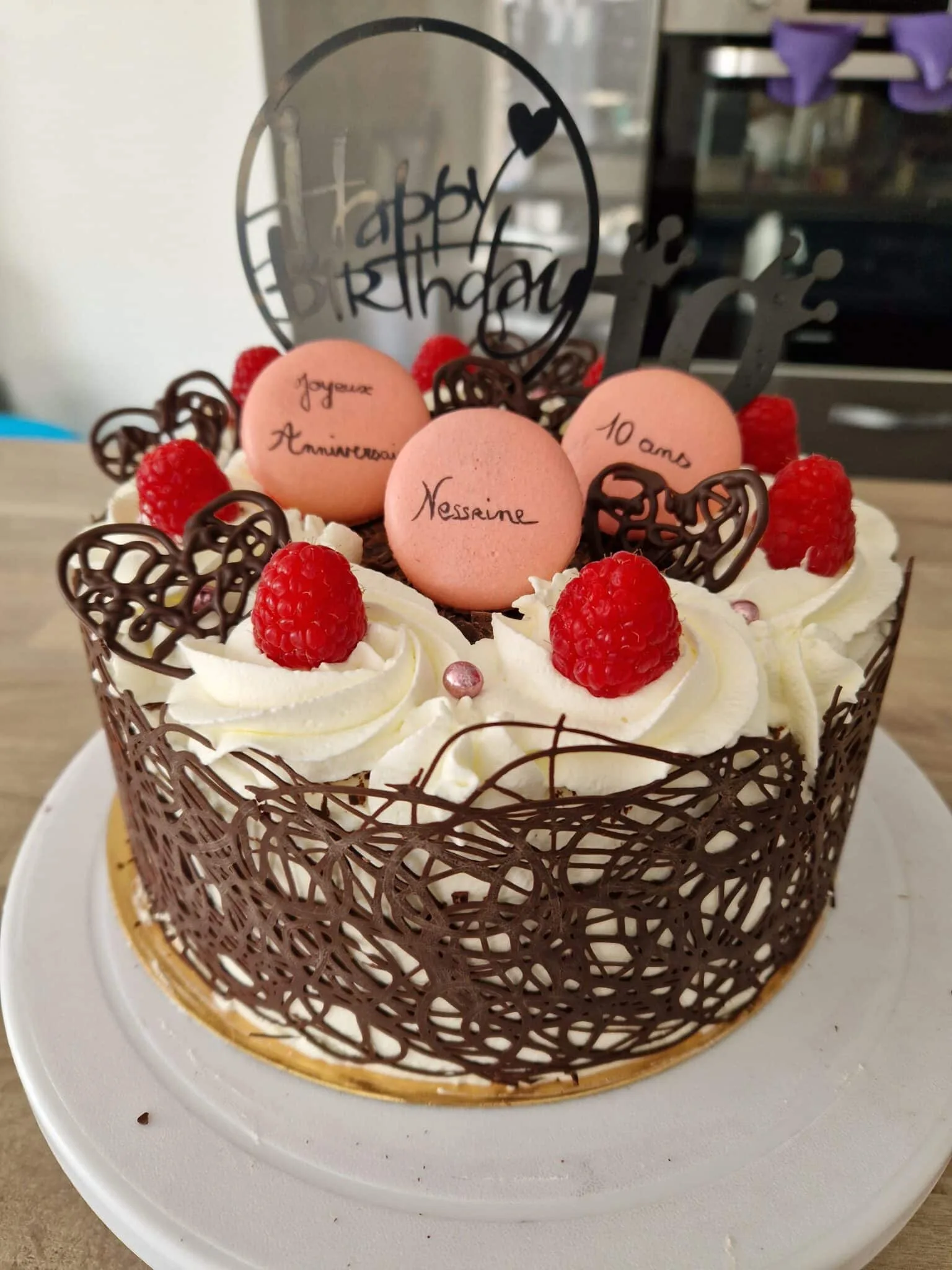 Forêt noire à la framboise