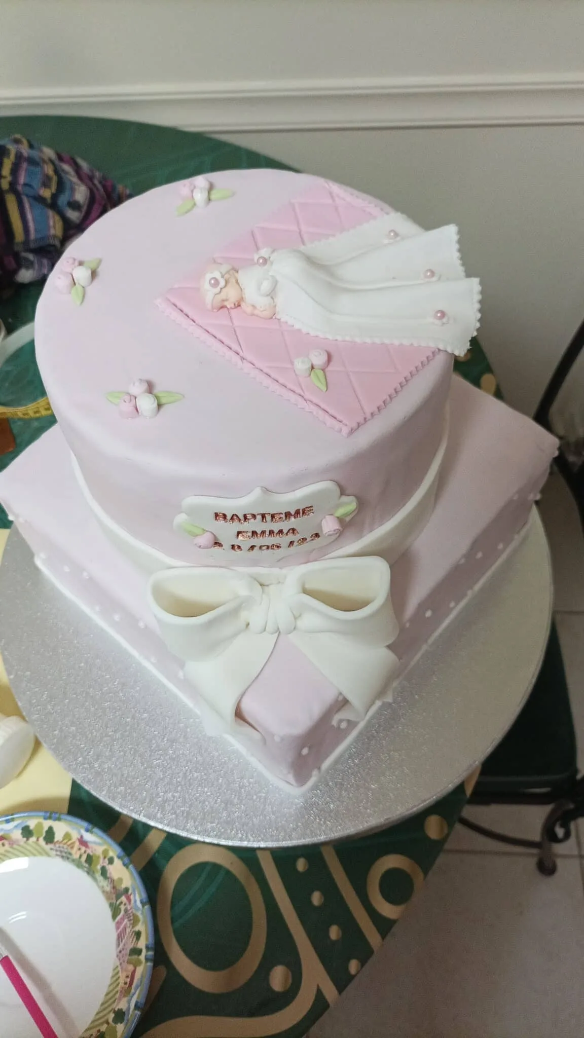 Gâteau baptême de ma petite fille