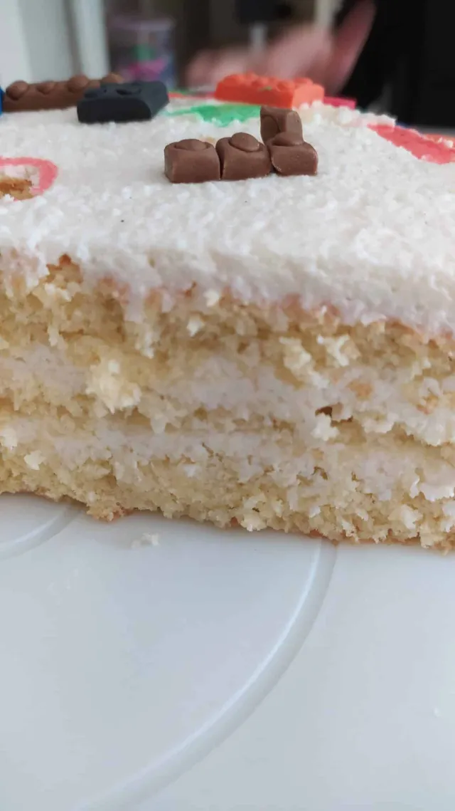 Gâteau Lego noix de coco