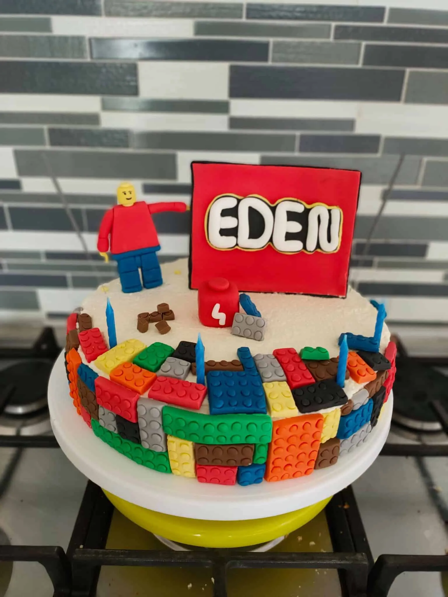 Gâteau Lego noix de coco