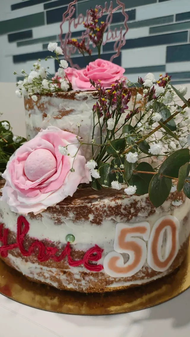 Naked cake fève tonka