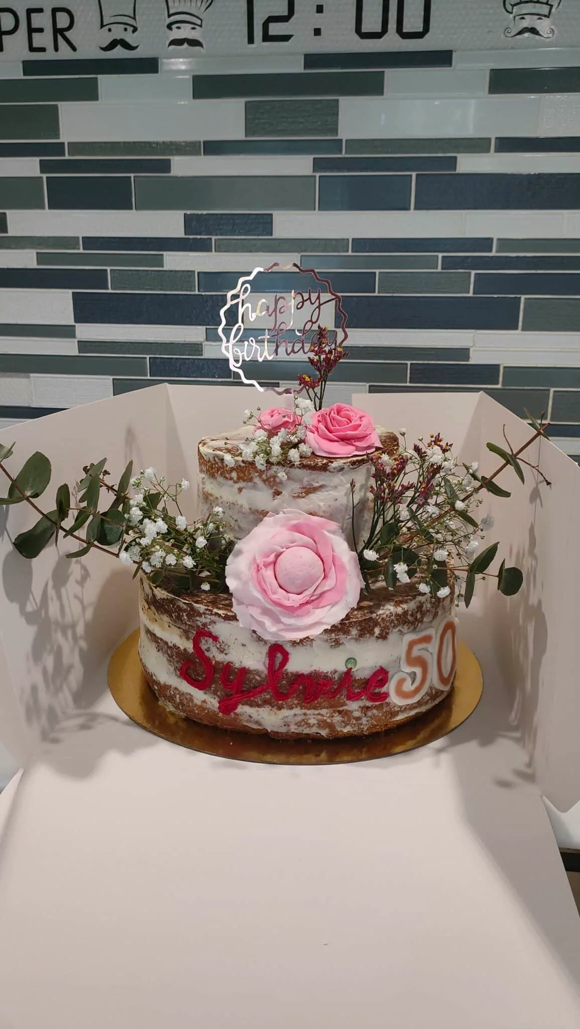 Naked cake fève tonka