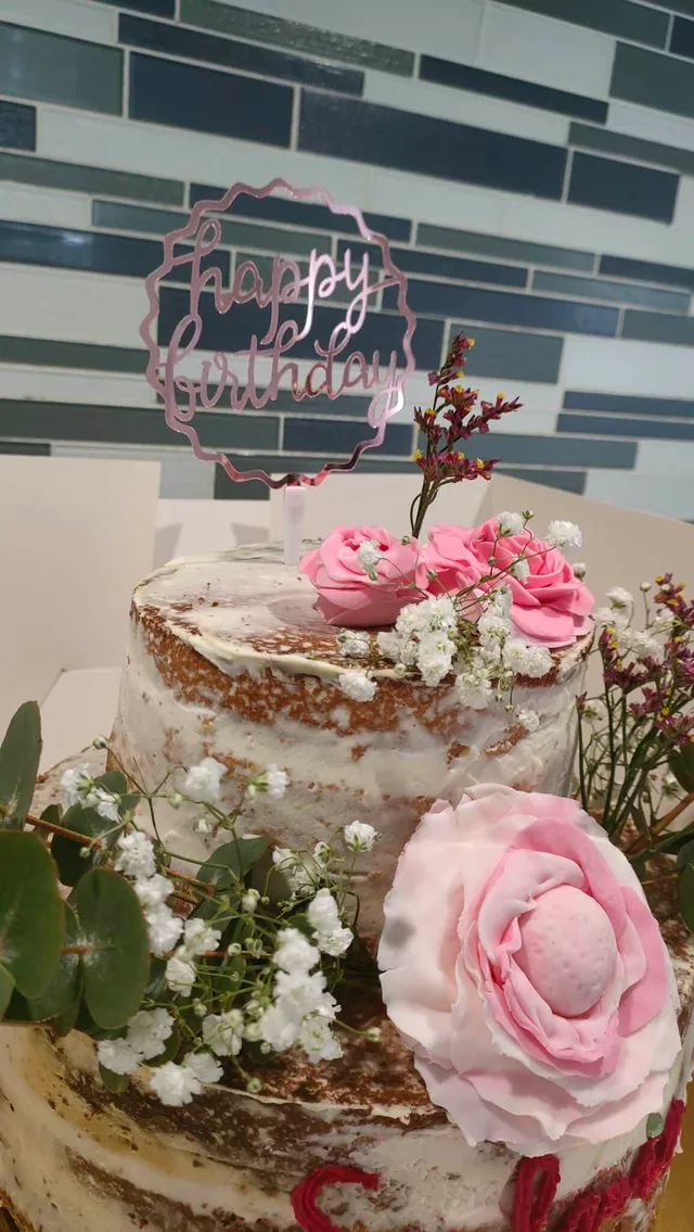 Naked cake fève tonka