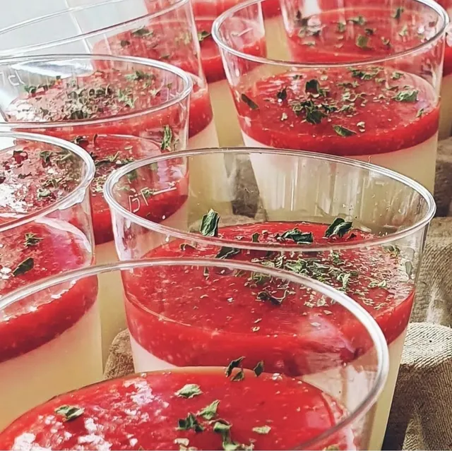 ☆ PANACOTTA FRAISE - MENTHE ☆