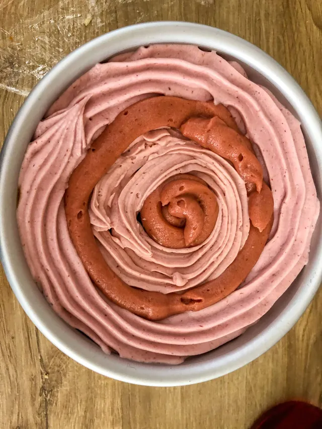Rose cake à la fraise