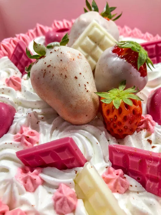 Rose cake à la fraise