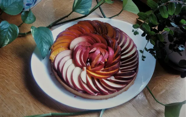 Tarte aux pêches