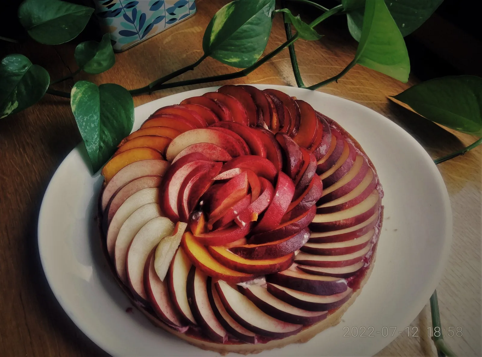 Tarte aux pêches