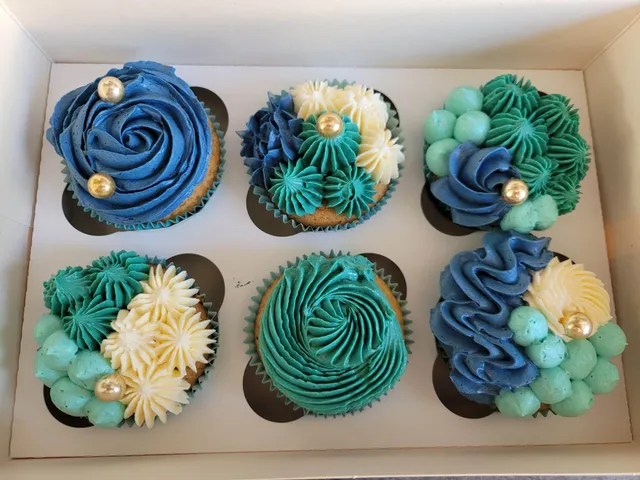 Cupcakes tons bleus