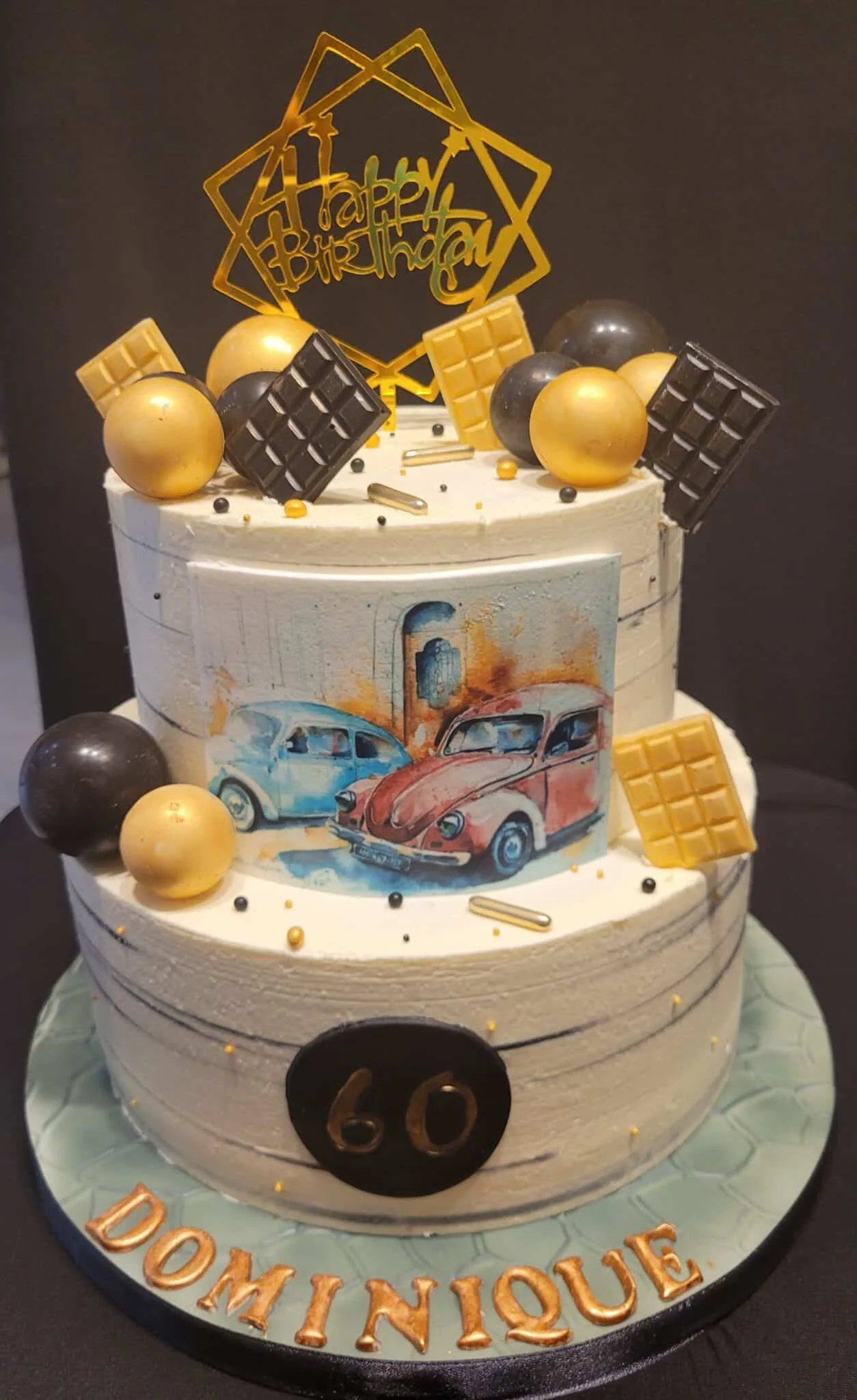 Gateau thème voiture