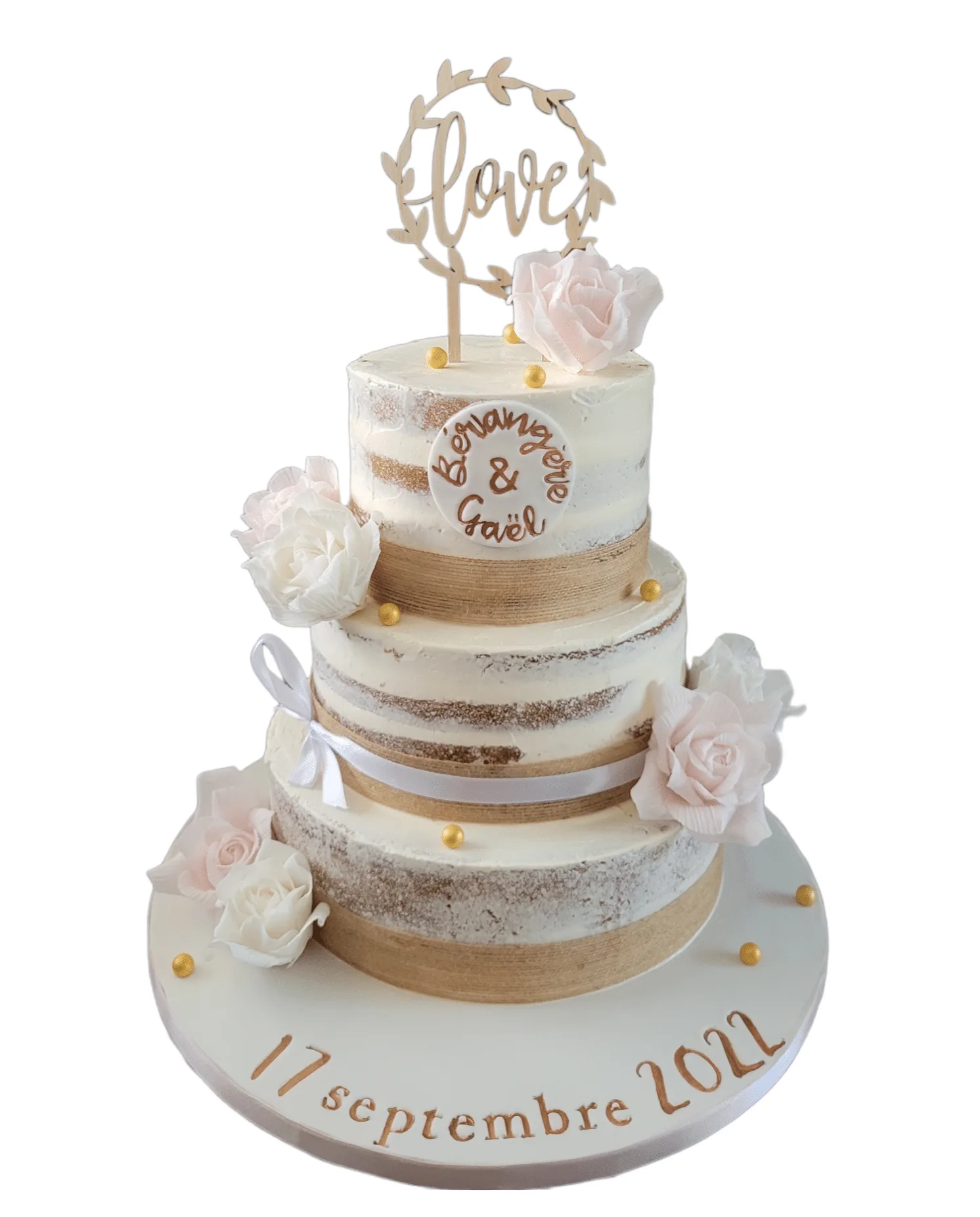 Nude cake mariage 2