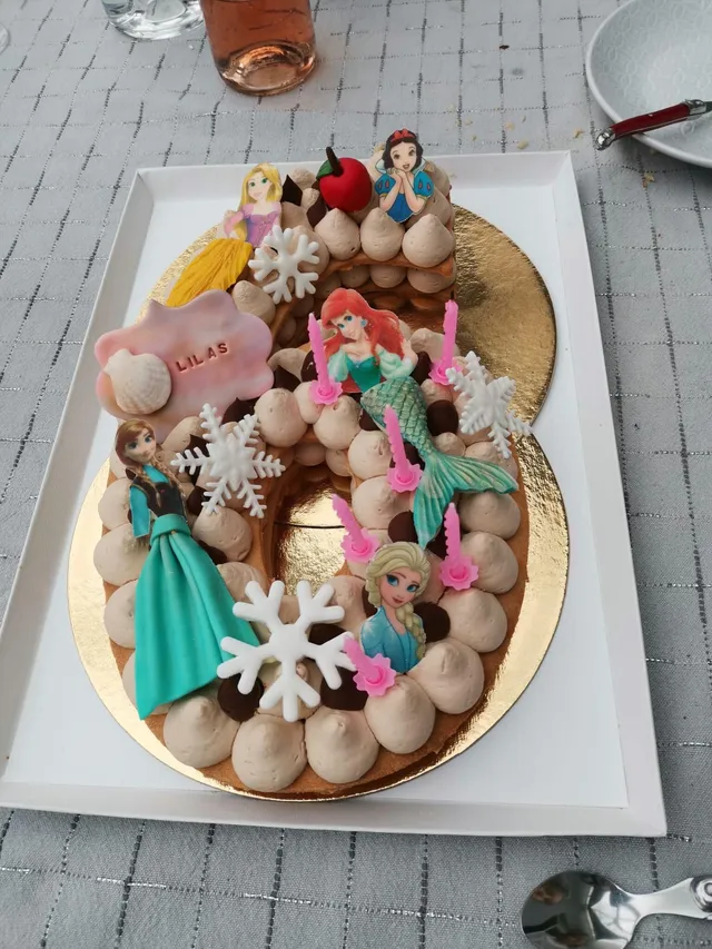 Number cake princesses