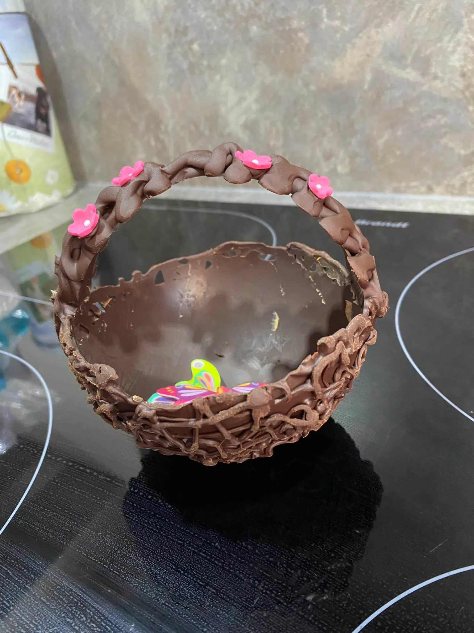 Panier en chocolat