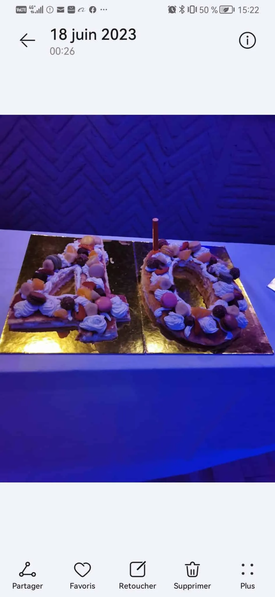 Number cake génoise, crème diplomate