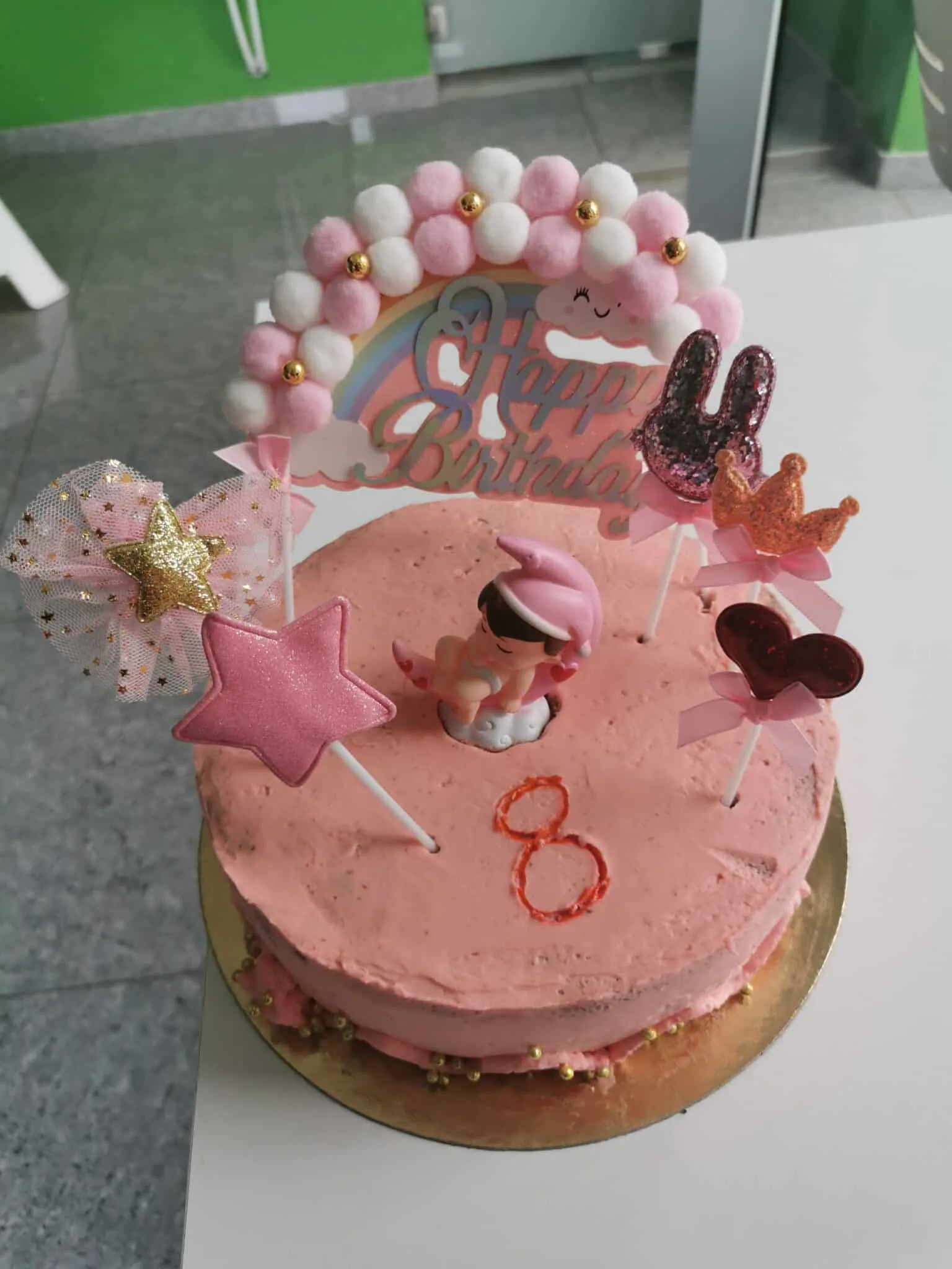 Gâteau génoise vanille chantilly mascarpone
