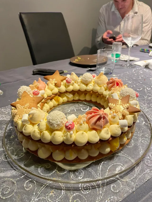 Number cake couronne de Noël