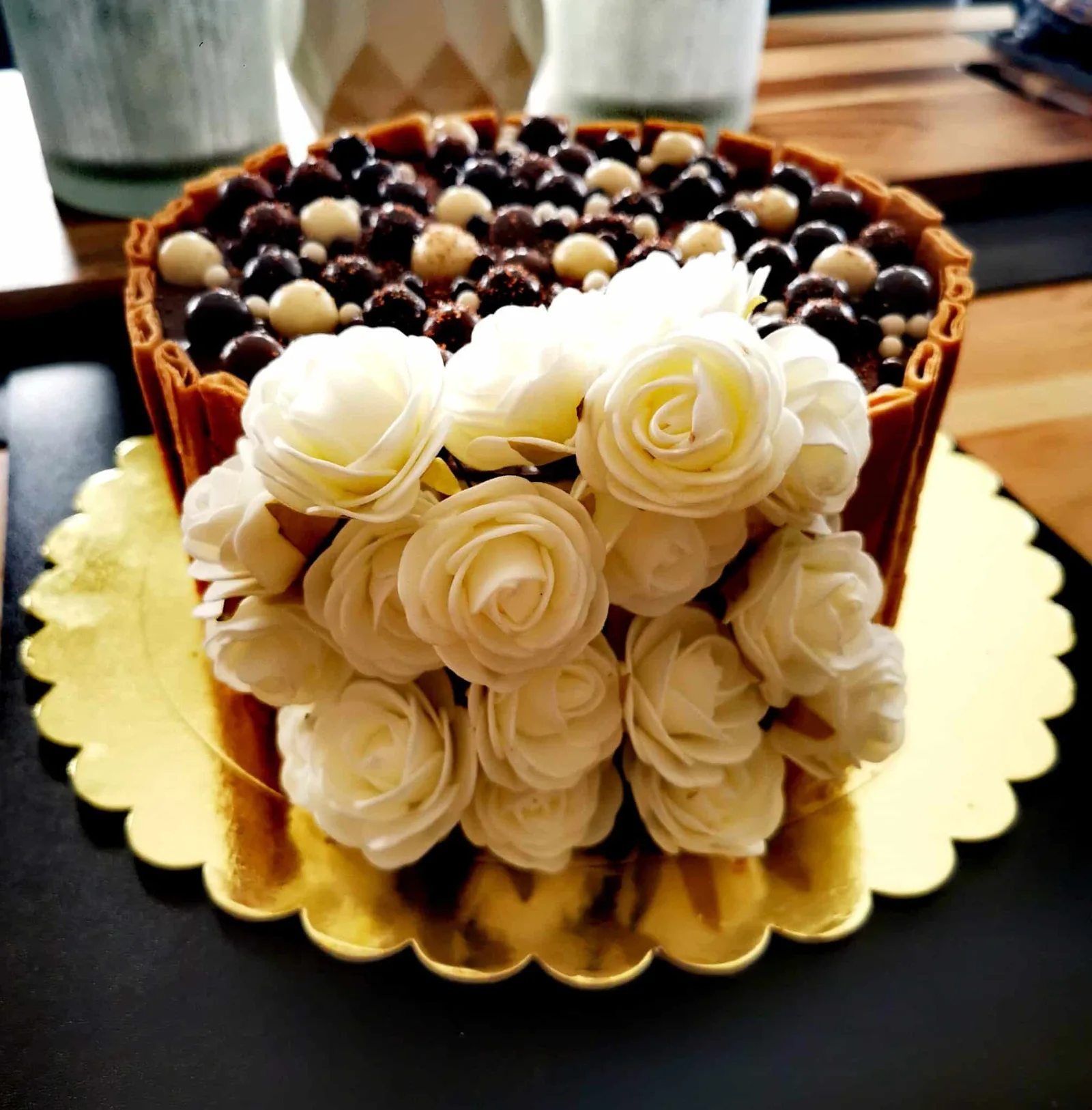 Gâteau mousses aux 2 chocolats