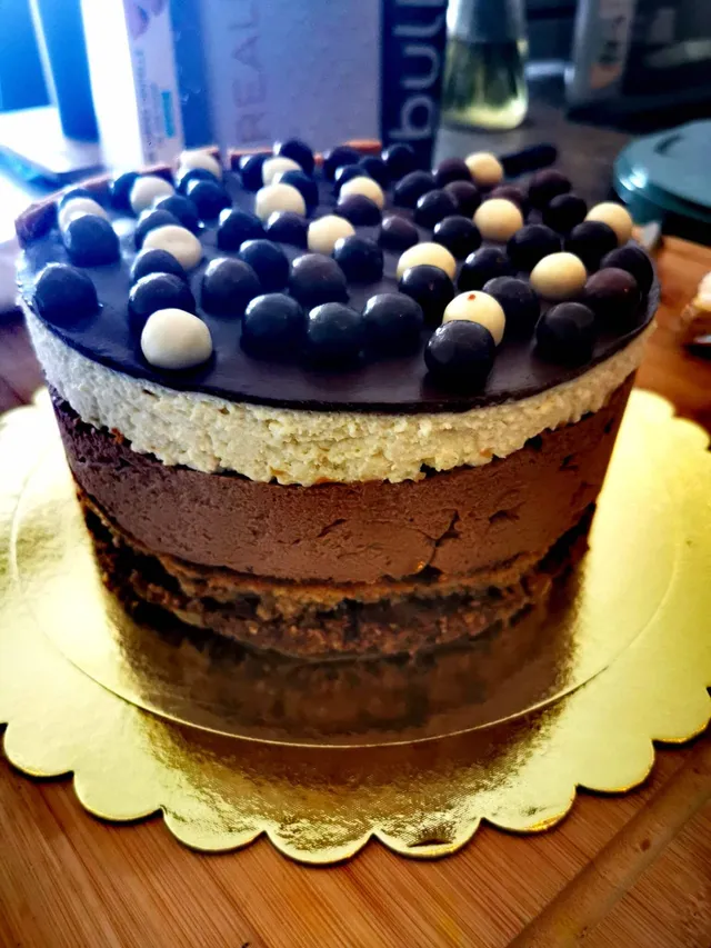 Gâteau mousses aux 2 chocolats