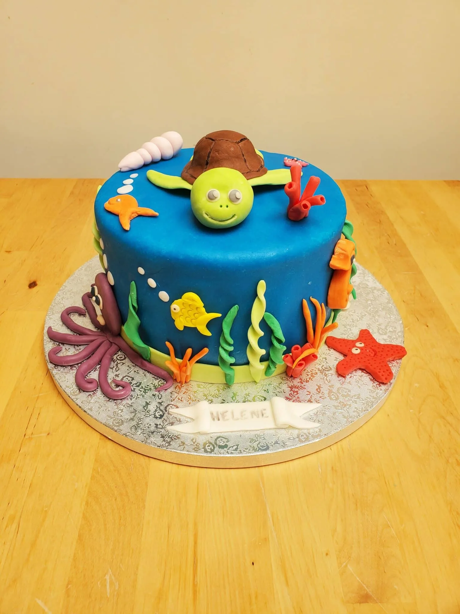 Gateau thème océan