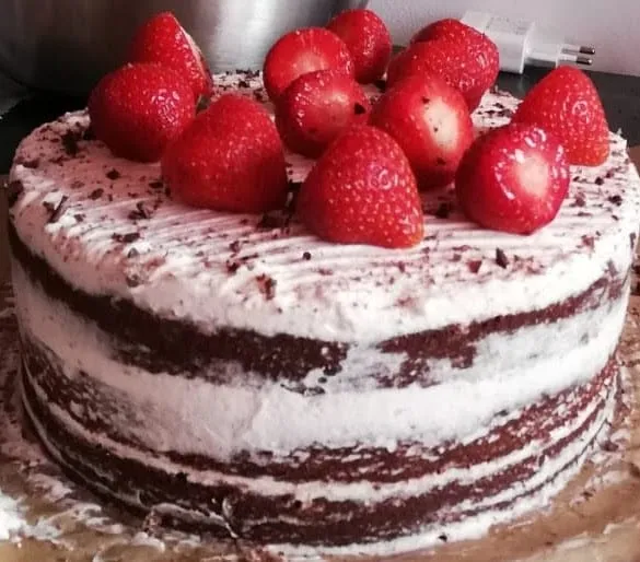 Layer cake chocolat fraise