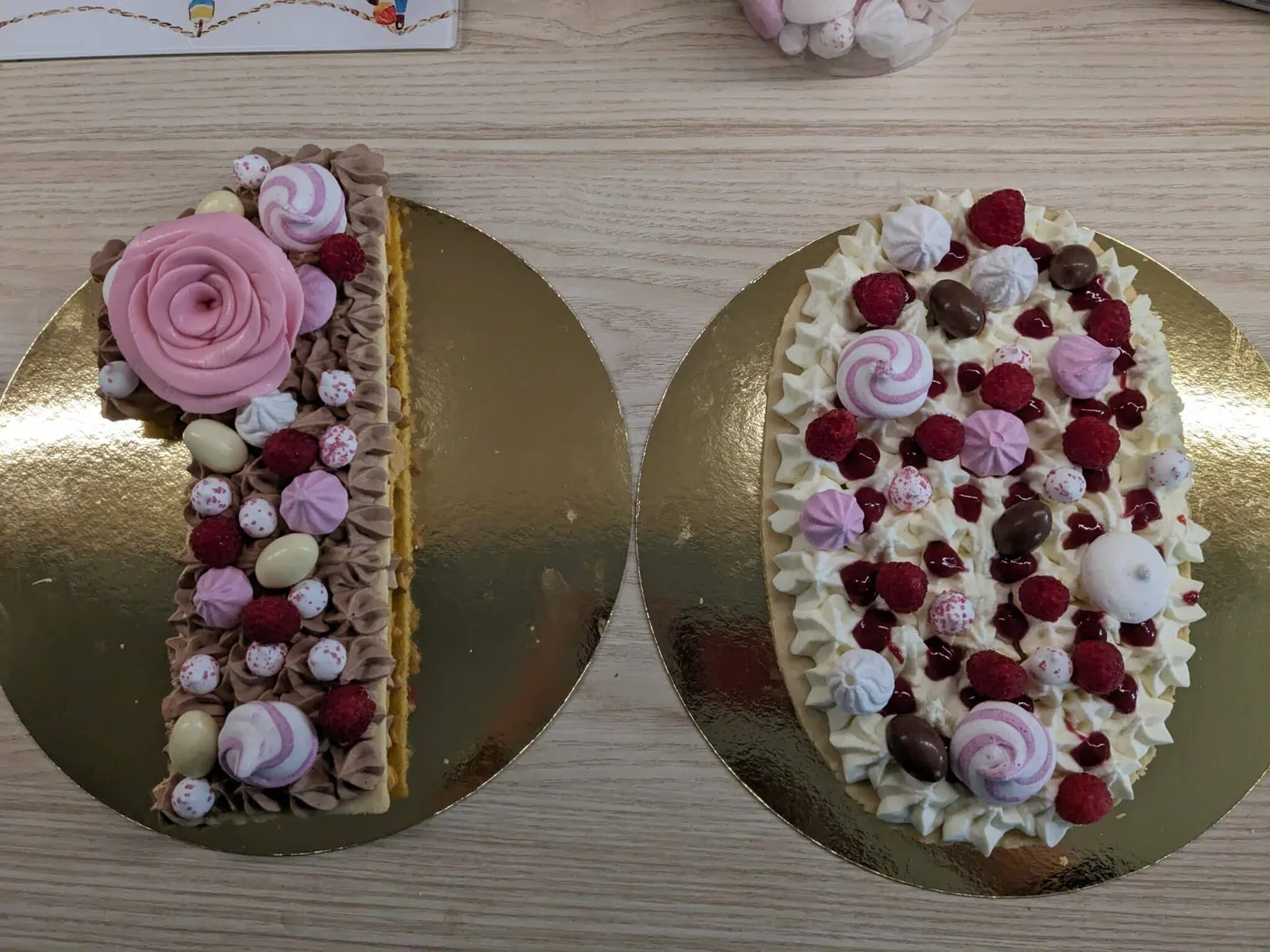 Number cake chocolat au lait et chocolat blanc
