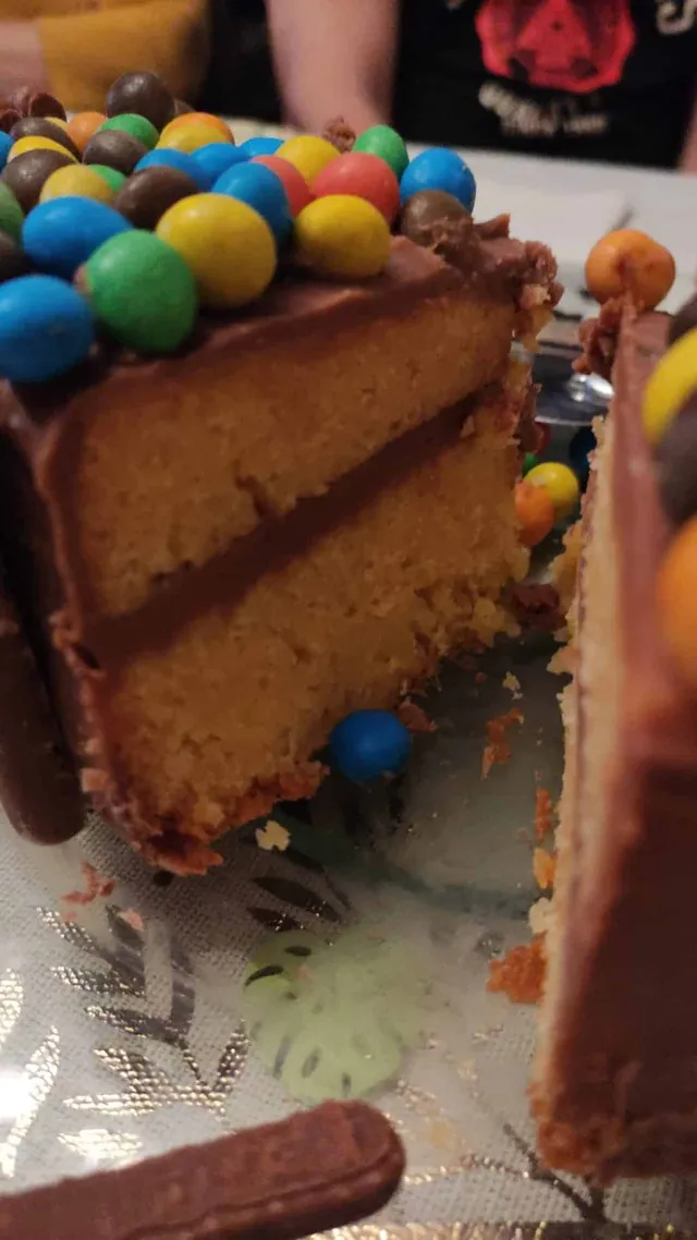 Sponge cake vanille et ganache praliné