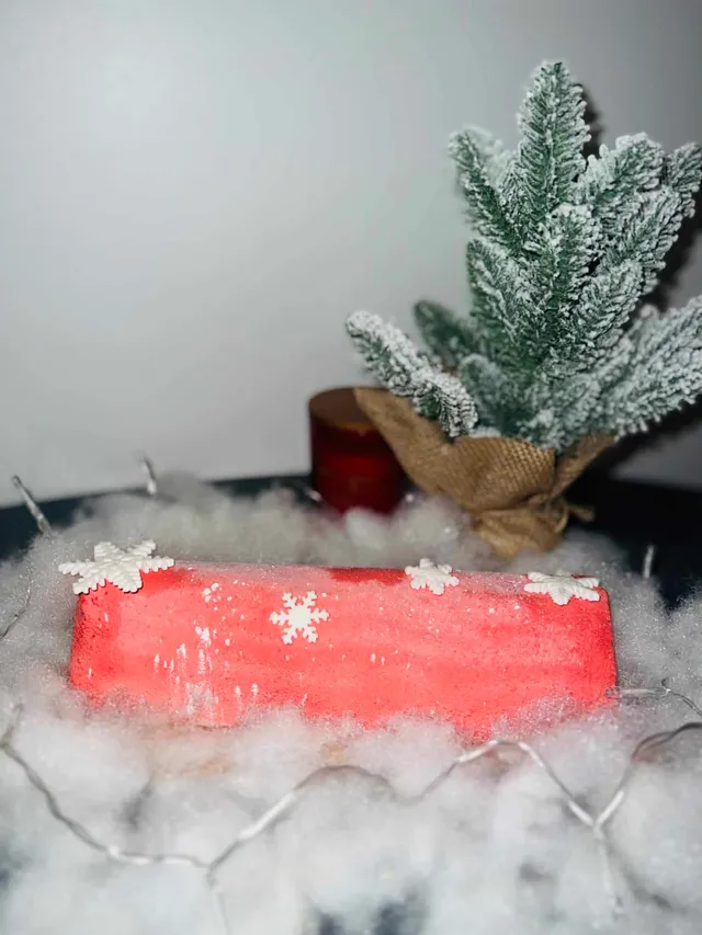 Bûche aux fruits rouges vanille