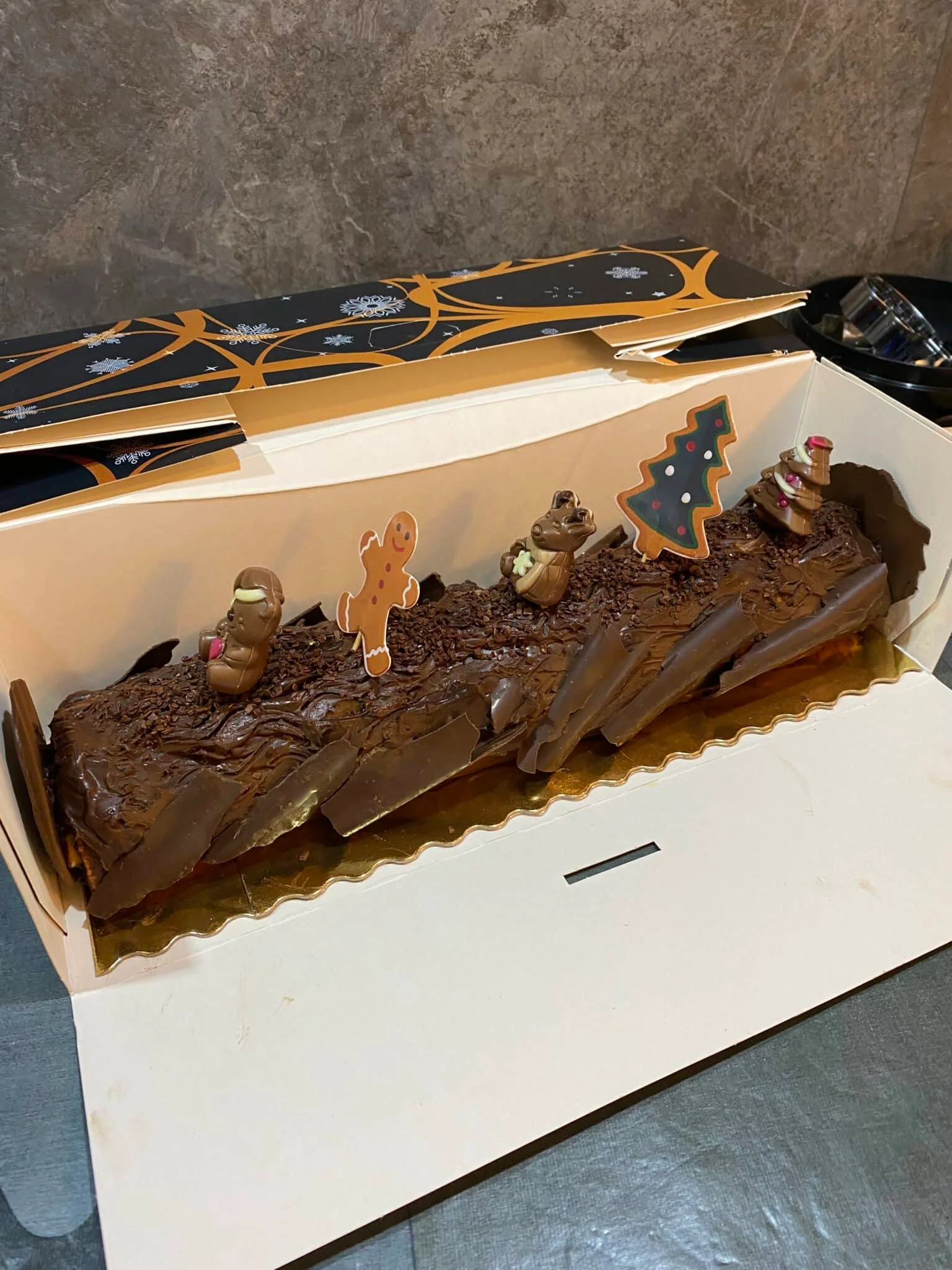 Bûche roulée ganache chocolat
