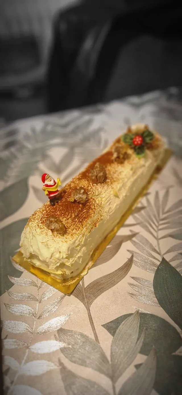 Buche vanille marron