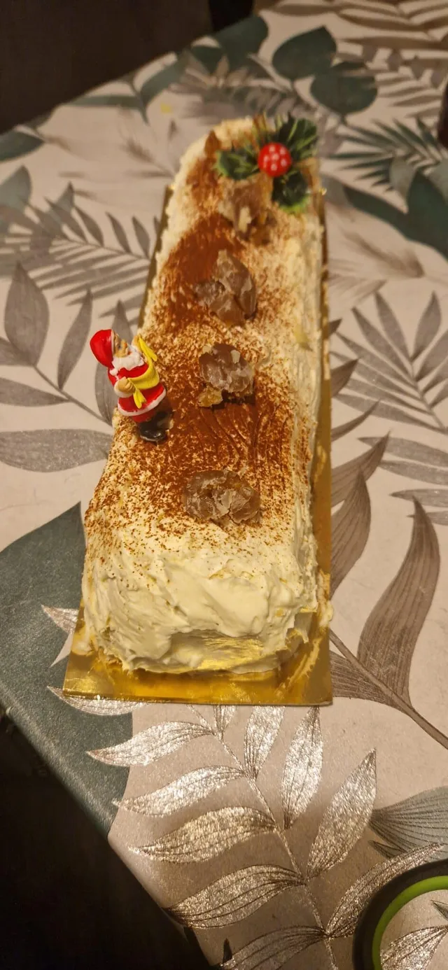 Buche vanille marron