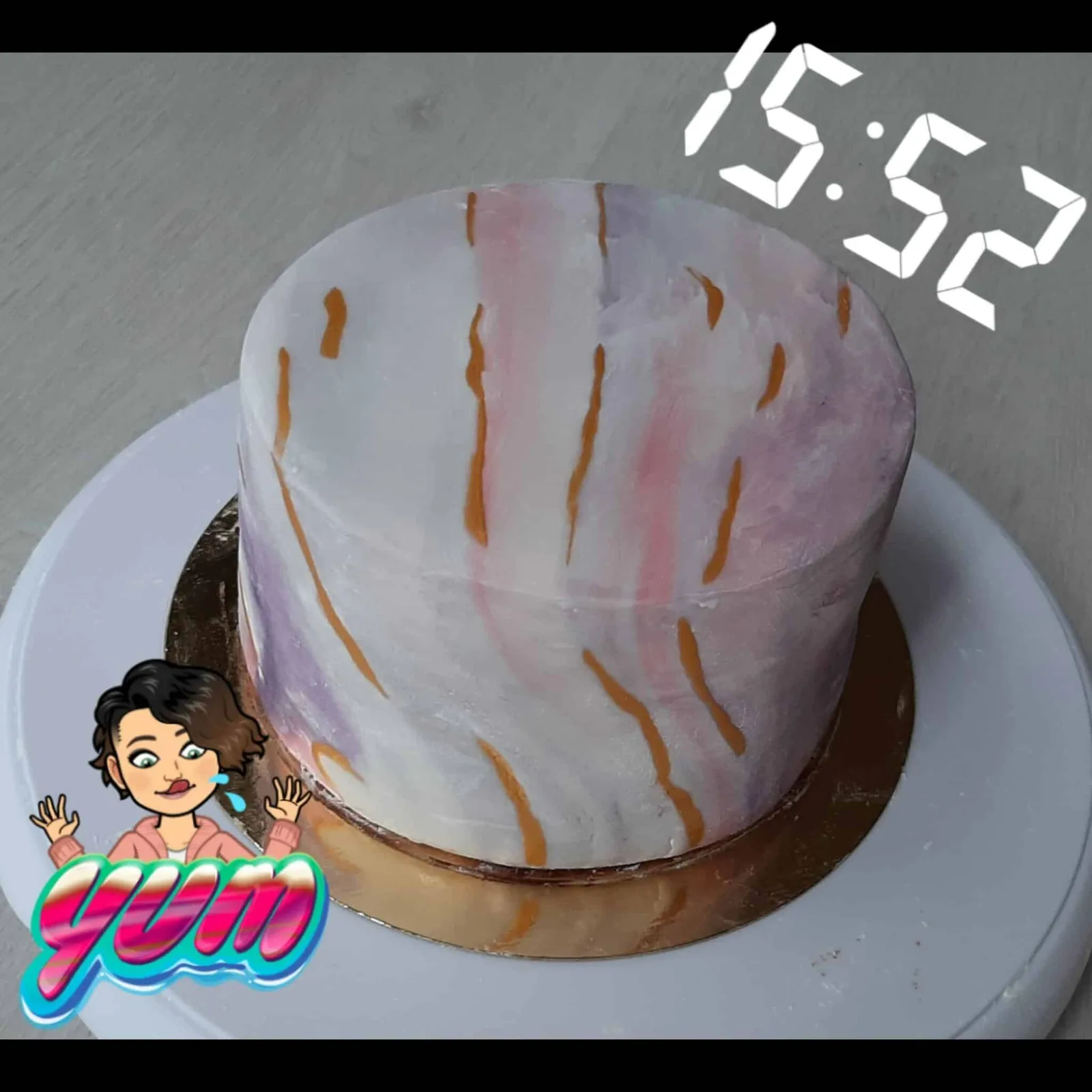 Cake design chocolat papaye