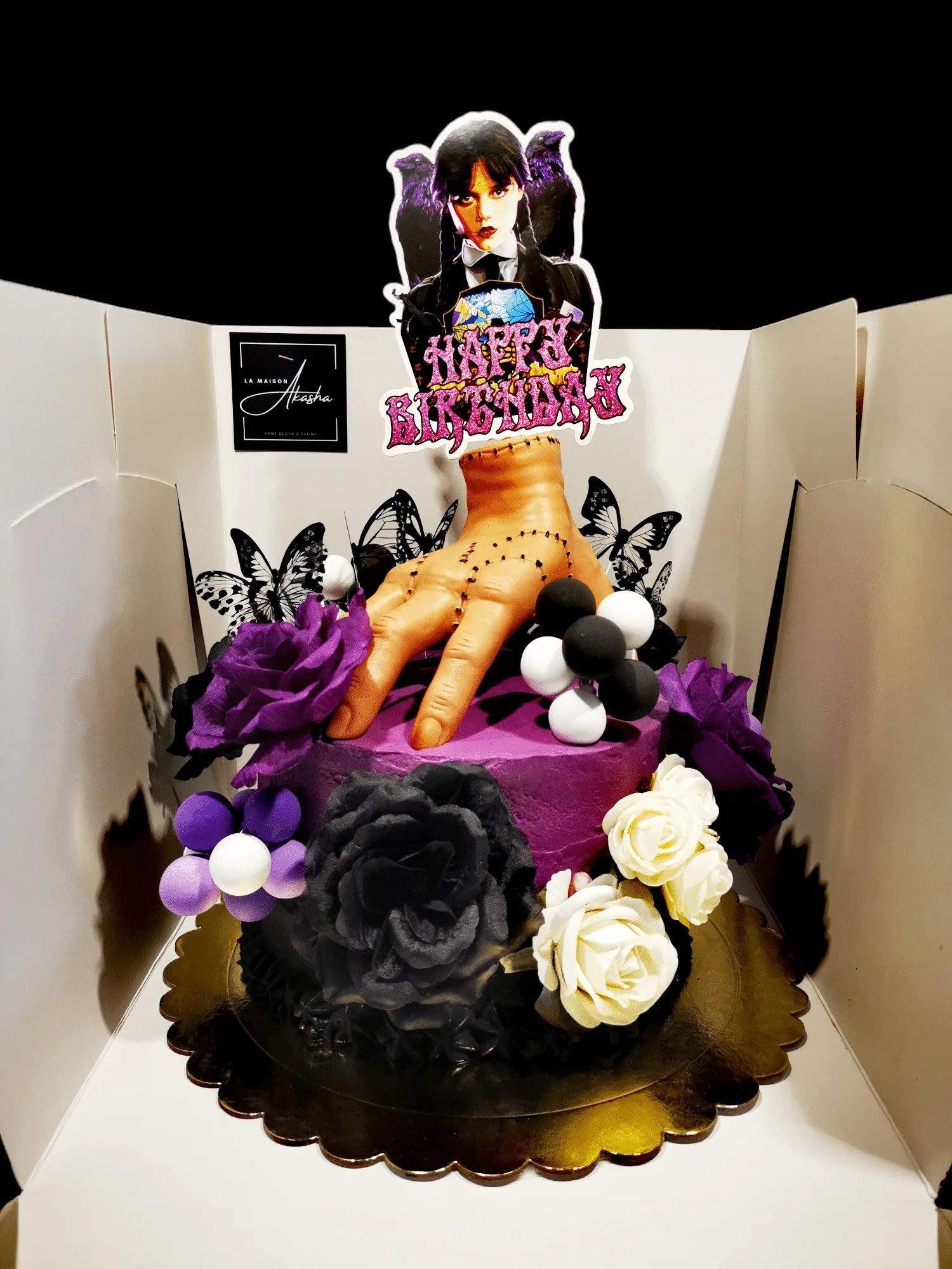 Mercredi Addams birthday cake