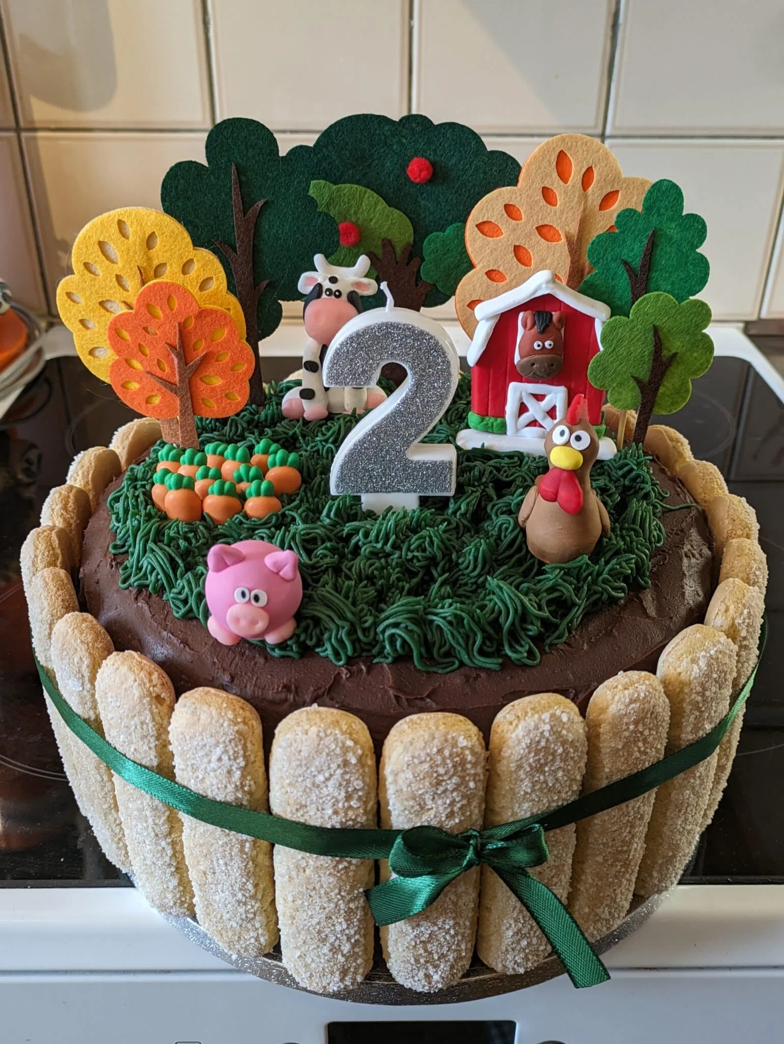Chiffon cake ganache Carambar