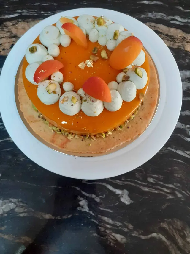 Entremet Abricot pistache