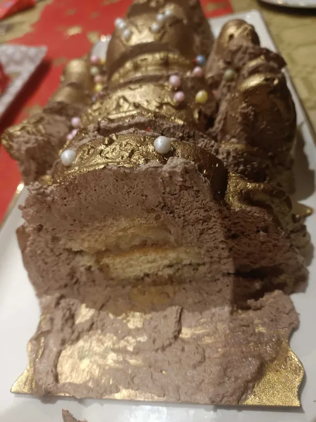 Entremet choco noisettes caramel