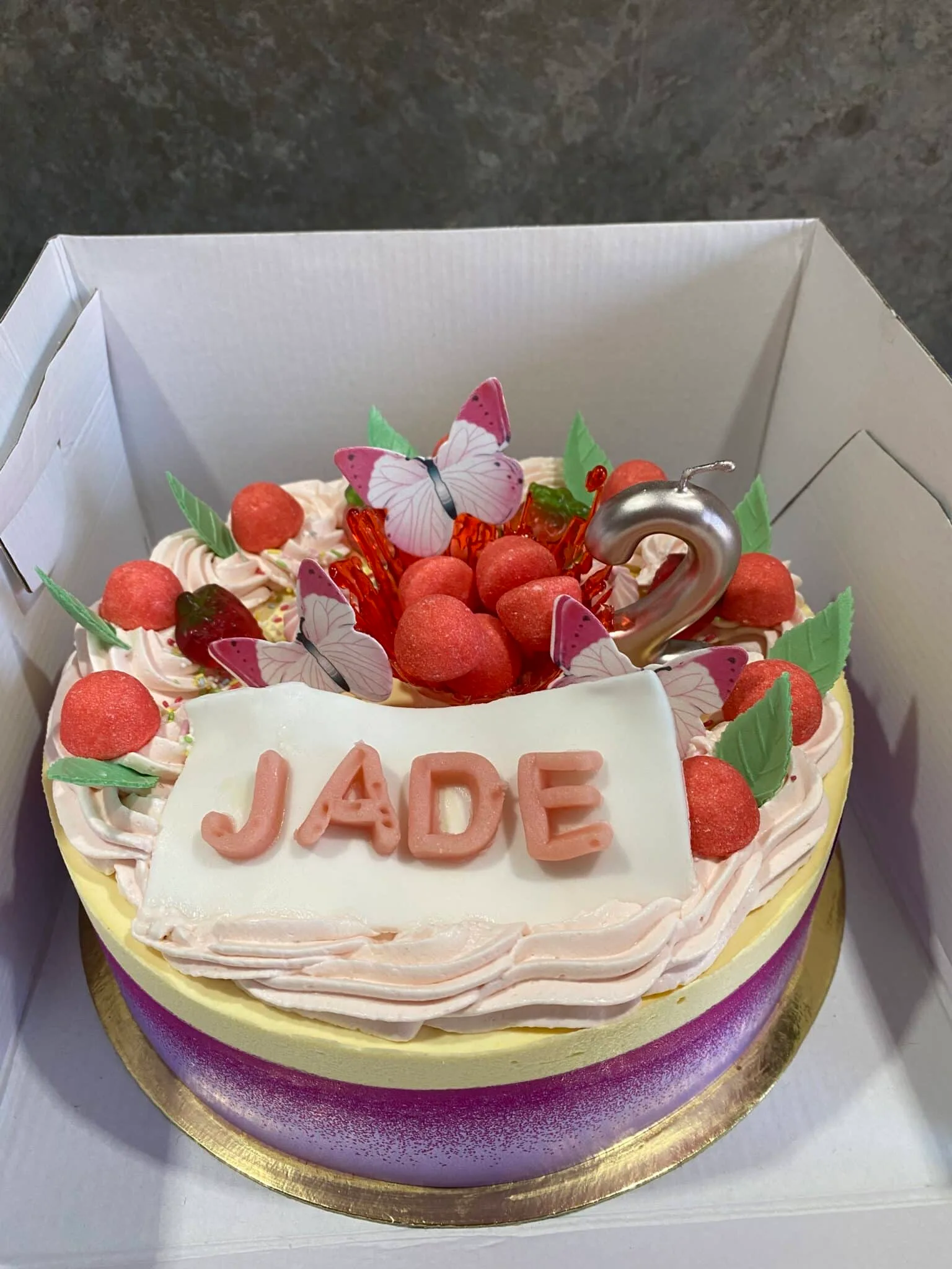Entremet mangue/fraise