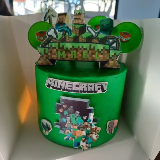 Gâteau anniversaire Minecraft