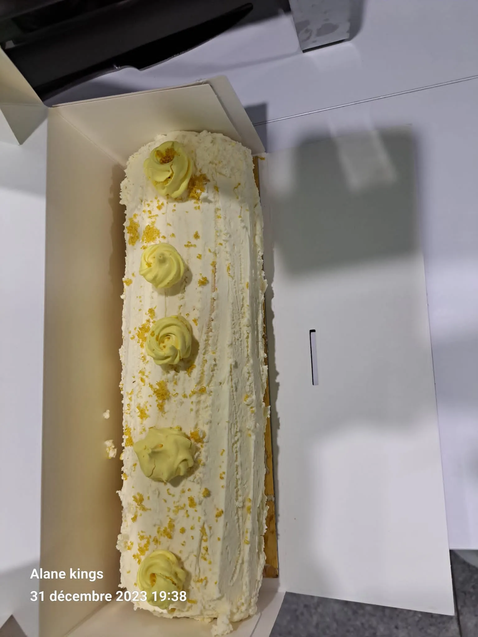 Buches chocolat blanc curd citron