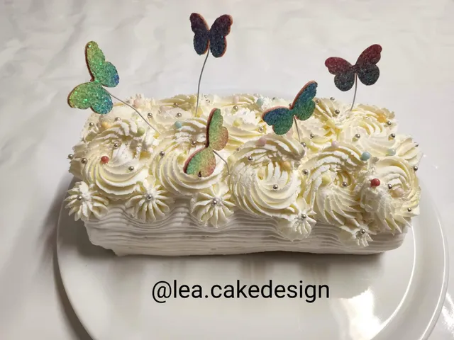 Gâteau roulé thé vert matcha chantilly mascarpone