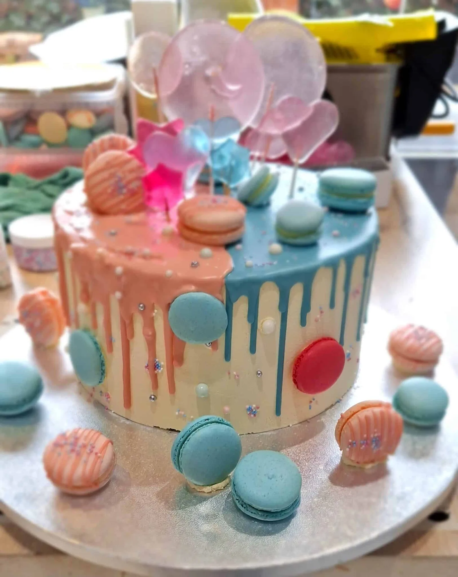 Layer cake baby shower